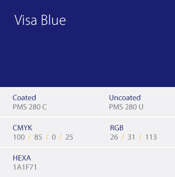 Visa Blue color sample.